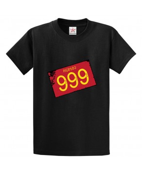 AS8502 999 Classic Unisex Political Kids and Adults T-Shirt for Music Lovers